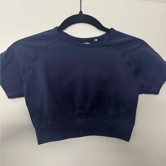 AYBL Tops - AYBL Navy Blue Cropped Workout Top Medium